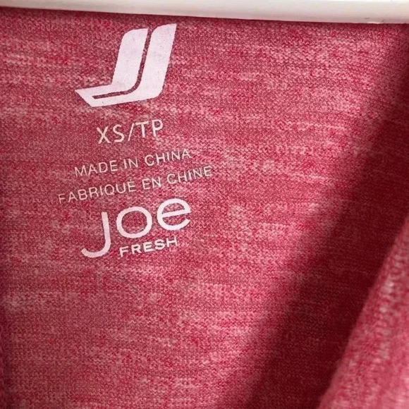 Joe Fresh Shirt  Drawstring Neck Pink Size XS - Picture 2 of 16